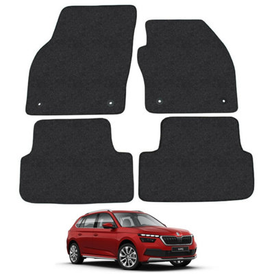 Skoda Kamiq 2017-Onwards Car Floor Mats Carpet Tailored Fit 4pcs Set Anti-Slip