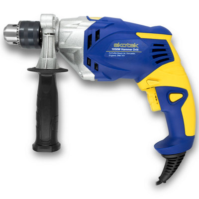 Corded electric hammer deals drill