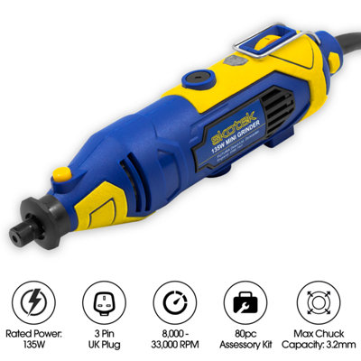 LINE10 500pc Rotary Tool Accessories Kit With Storage Case – Bits, Wheels & Attachments Compatible With Dremel For DIY