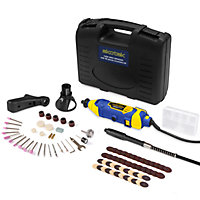 Skotek Rotary Tool Kit with Accessories  & Storage Case Variable Speed 8000-33000rpm Ideal for DIY & Hobby Craft Dremel Compatible