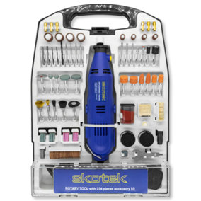Skotek Rotary Tool Kit with Accessory Set & Case Variable Speed 8000-33000rpm Ideal for DIY & Hobby Craft Dremel Compatible