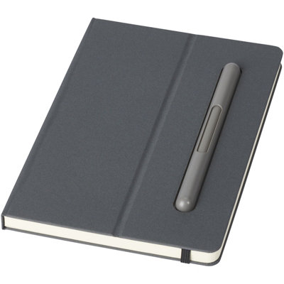 SKRIBO NOTEPAD AND PEN SET GREY (ONE SIZE)