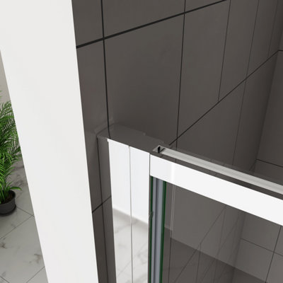 SKY Bathroom 1000x1900mm Pivot Shower Enclosure Tempered Glass Screen Door