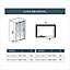 SKY Bathroom 1100x1950mm Frameless Sliding Door Shower Enclosure Glass Screen Cubicle