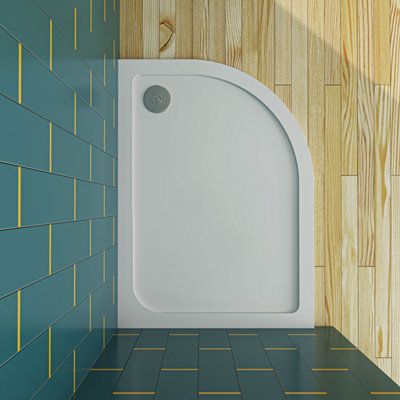 SKY Bathroom 1200x800x30mm Slimline Quadrant Shower Enclosure Stone ...