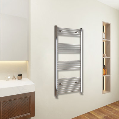 Sky Bathroom 1400x450mm Chrome Straight Heated Towel Rail Radiator ...