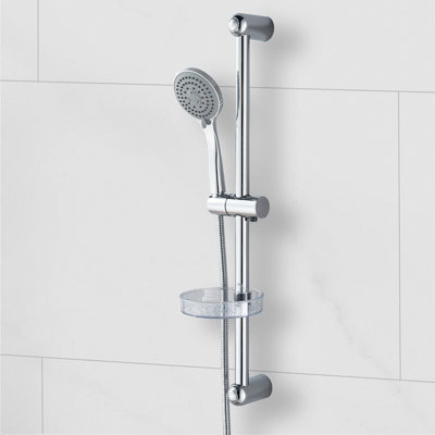 SKY Bathroom 3spray pattern Shower head +Riser Rail, Holder, Hose