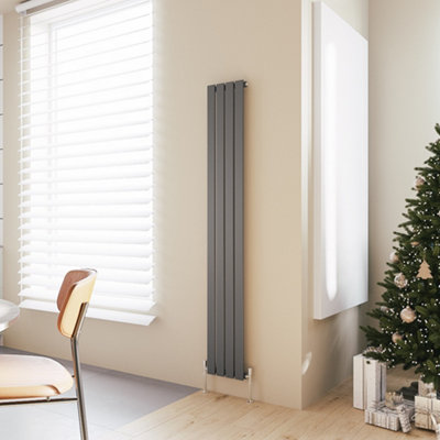 Buy Sky Bathroom Anthracite Radiator Central Heating Rads Single ...