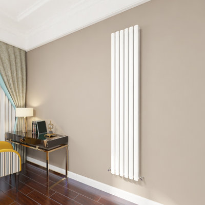 SKY bathroom Central Heating 1800x354mm Vertical Oval Column Radiator ...