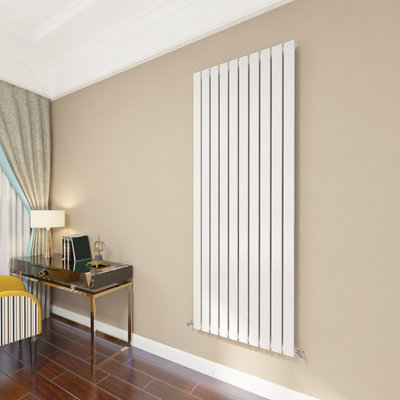 SKY BATHROOM Central Heating Flat Panel 1800x680mm White Single ...