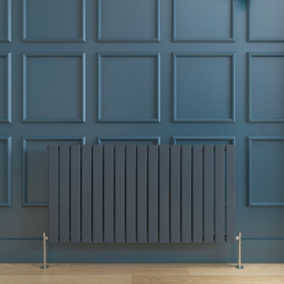 Sky Bathroom Flat Panel Anthracite Radiator High Heat Output Single ...