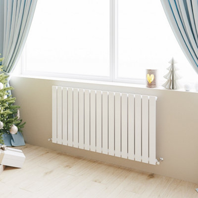 SKY BATHROOM Flat Panel Radiator 600x1156mm Single White High Heat ...