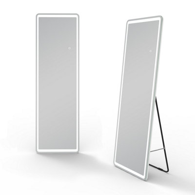 SKY BATHROOM Freestanding or Wall Mounted Frameless Full Length ...