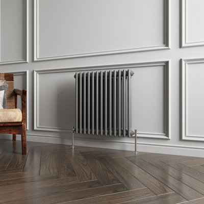 SKY Bathroom Radiator Cast Iron 2 Column 600x605mm Anthracite ...
