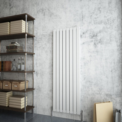 SKY Bathroom Radiator Flat Panel 1600x544mm White Vertical Double ...