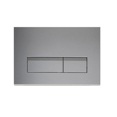 SKY Bathroom Square Sliver Chrome Wall-mounted Toilet Concealed Cistern ...