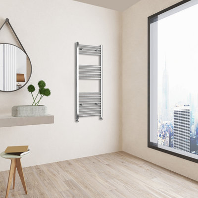 Sky Bathroom Straight Heated Towel Rail Radiator 1200x500mm High Heat ...