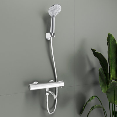SKY Bathroom Wall Mounted Thermostatic Shower Mixer Tap Chrome DIY