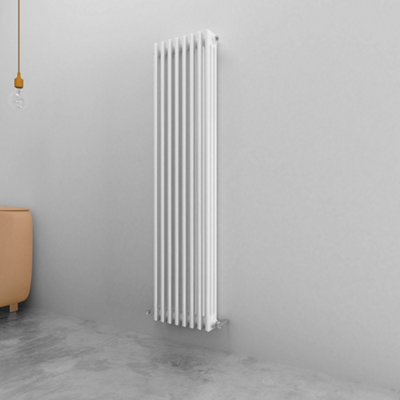 SKY Bathroom White Radiator 3 Column Cast Iron 1500x380mmVertical ...