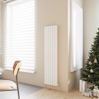 Sky Bathroom White Radiator Central Heating Rads Double 1600x408mm Flat ...