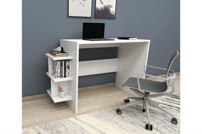 Study desk deals white gloss