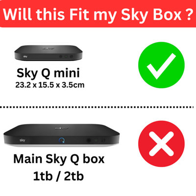 Sky Q Mini Box Wall Mount Multi Direction Bracket Easy Screwless Quick Install Bracket Mount Sky Box Behind TV Black Steel