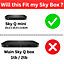 Sky Q Mini Box Wall Mount Multi Direction Bracket Easy Screwless Quick Install Bracket Mount Sky Box Behind TV Black Steel