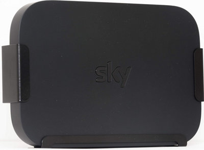 Sky Q Mini Box Wall Mount Multi Direction Bracket Easy Screwless Quick Install Bracket Mount Sky Box Behind TV Black Steel - 6
