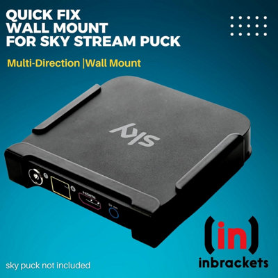 Sky Stream Puck Box Wall Mount  Multi Direction Bracket Easy Screwless Quick Install for Sky Stream Puck Wall Mount UK Made - 5