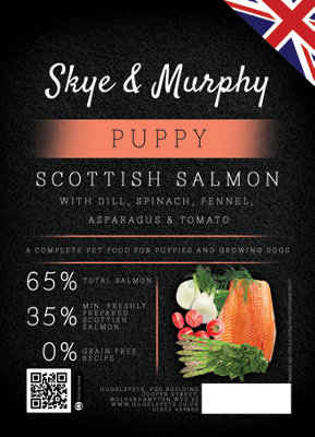 Skye & Murphy Dog Food Superfood 65 Scottish Salmon Puppy - 12kg
