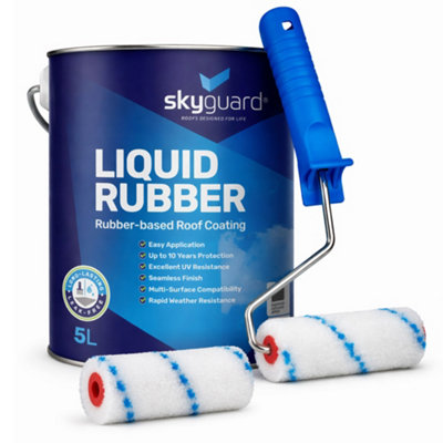Skyguard Liquid Rubber Roof Coating 5L - Grey Waterproof Flat Roof ...