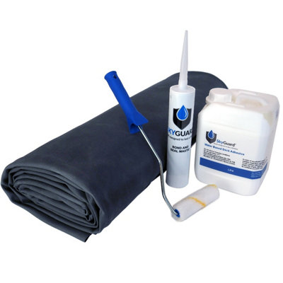 SkyGuard Shed Roof Kit - EPDM Rubber Roofing Kit for Sheds & Outbuildings (2.1m x 0.9m)