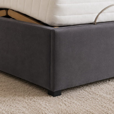 Skyline Electric Adjustable Mobility Bed With Mattress and Headboard Grey