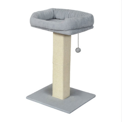 Skylos 71cm Cat Tree Cat Scratching Post Climbing Tower with Kitten Bed Toy