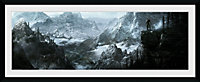 Skyrim Vista 30 x 75cm Framed Collector Print