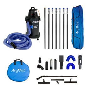 SkyVac Mighty Atom Gutter Vacuum Premium 44mm 7 Pole Package (reach heights up to 10.5m/34ft)