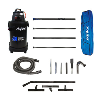 SkyVac Mighty Atom High Reach Pole System 4 Pole Package - Clamped Poles