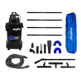 SkyVac Mighty Atom High Reach Pole System 4 Pole Package - Push Fit Poles