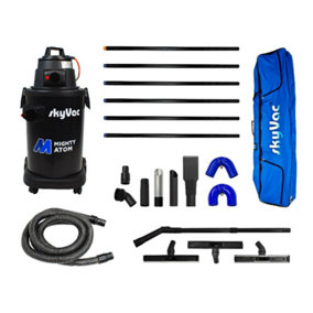 SkyVac Mighty Atom High Reach Pole System 6 Pole Package - Push Fit Poles