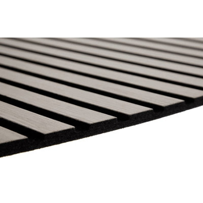Slat-Lite Grey Oak Flexible Acoustic Wood Slat Wall Panel 120cm x 60cm