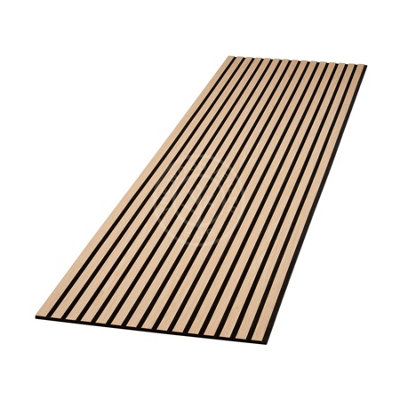 Slat-Lite Oak Flexible Acoustic Wood Slat Wall Panel 120cm x 60cm