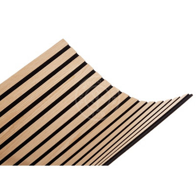 Slat-Lite Oak Flexible Acoustic Wood Slat Wall Panel 120cm x 60cm