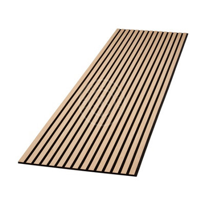 Slat-Lite Oak Flexible Acoustic Wood Slat Wall Panel 200cm x 60cm
