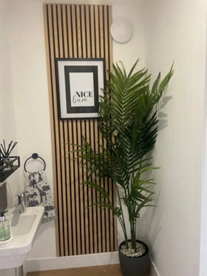 Slat-Lite Oak Flexible Acoustic Wood Slat Wall Panel 300cm x 60cm