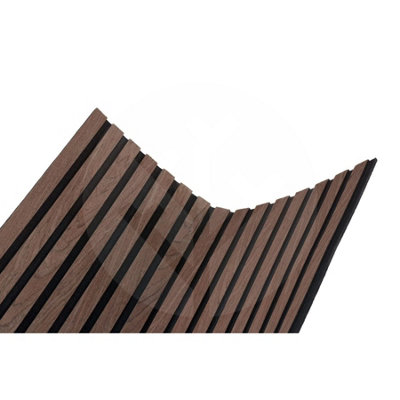 Slat-Lite Smoked Oak Flexible Acoustic Wood Slat Wall Panel 120cm x 60cm