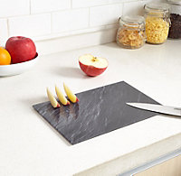 Slate Glass Worktop Saver Kitchen Chopping Cutting Utensil Board
