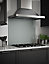 Slate Grey 6mm Glass Self-Adhesive Kitchen Splashback 900mm x 750mm Easy To Apply
