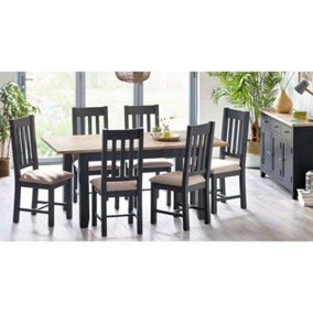 Slate Grey Dining Set (6 Chairs)
