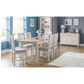 Slate Grey Dining Set with 6 Chairs