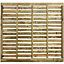 Slatted Fence Panel 1.8m Wide x 1.5m High